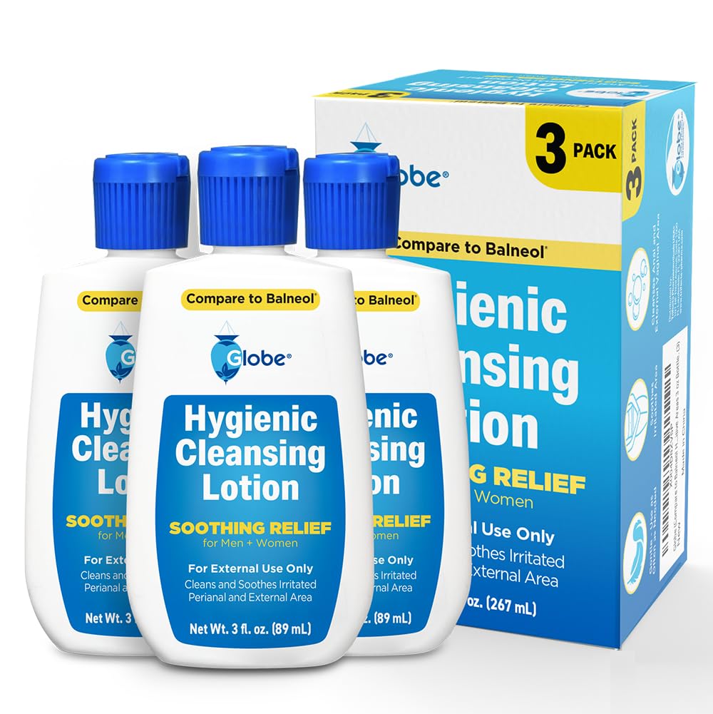 Globe Locion Higienica, botella 3oz, limpieza suave para areas sensibles.