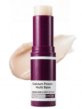 Glopink Calcium Multi Balm Stick applied to eyes for hydration and gentle lift