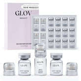 Glov Beauty micro infusion face-lip stamp in action for a smooth, radiant finish.
