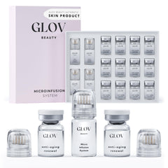 Glov Beauty micro infusion face-lip stamp in action for a smooth, radiant finish.