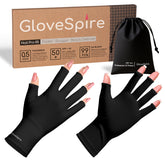 Guantes GloveSpire UV para manicura protegen la piel durante la sesión.