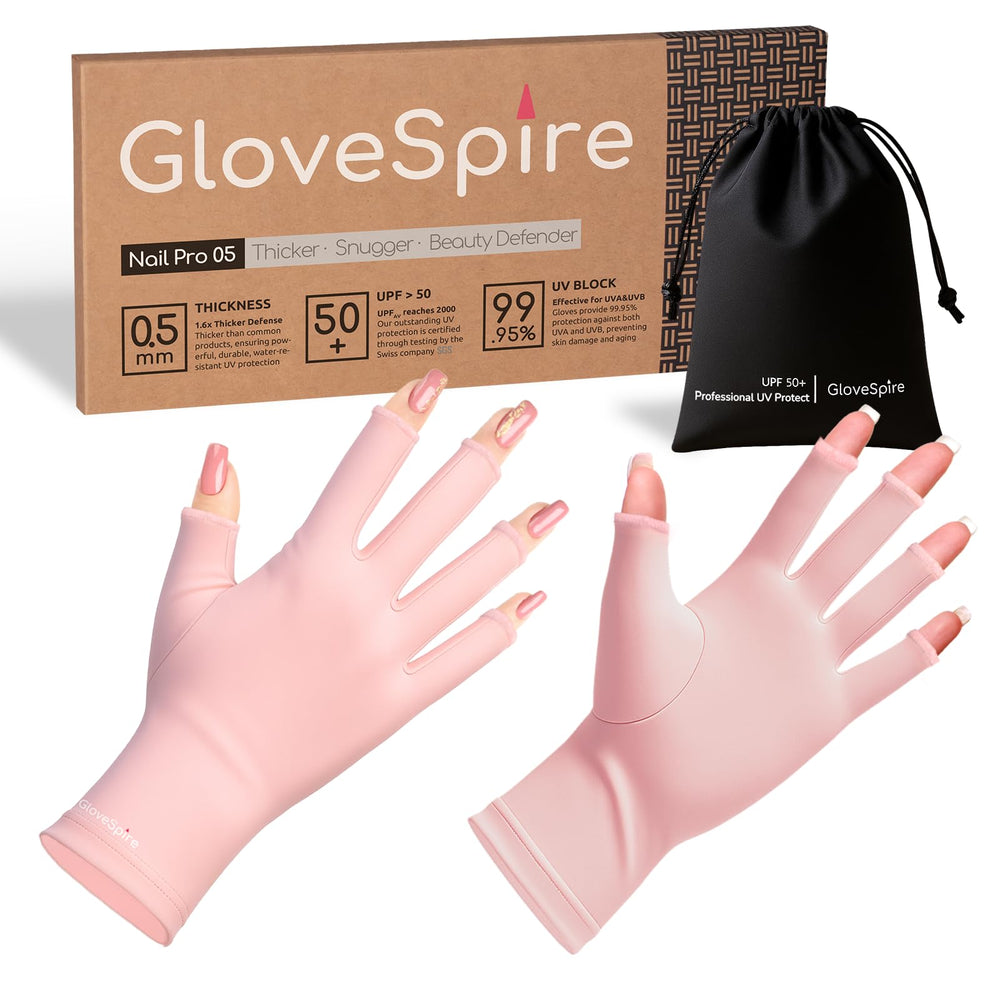 Guantes GloveSpire proteccion-uv-manos para manicuras seguras y confortables.