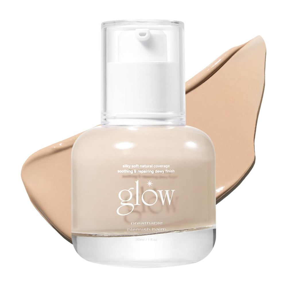 Glow bb-cream-one tube label close-up for shade clarity.
