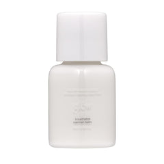 Glow mini blemish balm white bottle with pump demonstrates lightweight coverage