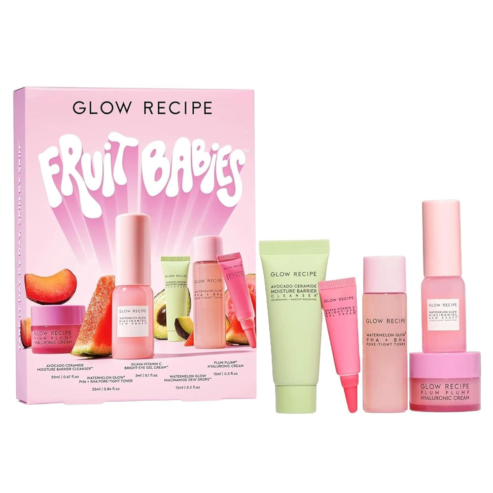 Glow Recipe Fruit Babies travel-size cleanser for gentle daily cleansing