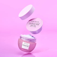 Glow Recipe Plum Plump gel-cream texture on skin for quick absorption