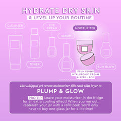 Glow Recipe Plum Plump with polyglutamic peptides providing long-lasting hydration