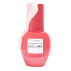 Glow Recipe Strawberry Smoothing Serum bottle for daily exfoliation and hydration