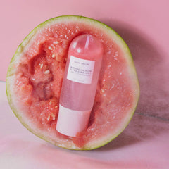 Glow Recipe Watermelon Glow Facial Spray featuring hyaluronic acid for lasting moisture.