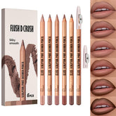 Delineadores labio mate GLSFACE, 6 colores para definir y realzar el contorno con precisión.
