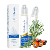 Gluvelessia hair growth serum roll-on bottle ready for targeted scalp nourishment and fuller look