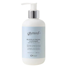 GlyMed Plus Gentle Facial Wash bottle cleanses sensitive skin without fragrance and clarifies pores.