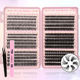 Gmagictobo Lash Clusters kit with 570 pieces for salon-style DIY lash extensions.