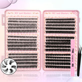 Gmagictobo lash clusters kit 570pcs for at-home volume lashes and customization.