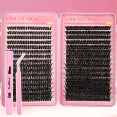 Gmagictobo lash clusters kit 640pcs for customizable at-home lash looks.