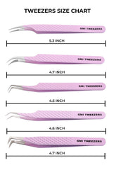 GMI Tweezers fine-curved-tip tool provides easy maneuverability for challenging angles.