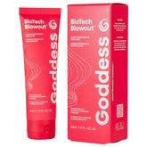 Goddess Maintenance Biotech Blowout Bottle protects hair during heat styling up to 450°F