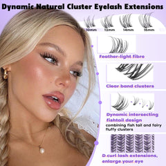 Goddvenus D curl fishtail design enhances eye opening.