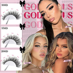 Goddvenus D Curl wispy cluster lashes for easy at-home volume