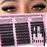 Goddvenus Fluffy Lash Clusters Kit packaging for convenient at-home styling