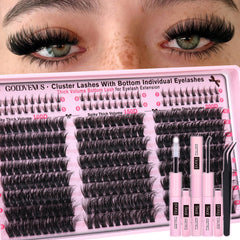 Goddvenus Fluffy Lash Clusters Kit packaging for convenient at-home styling