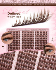 Goddvenus invisible lash band close-up for a flat lay undetectable finish.