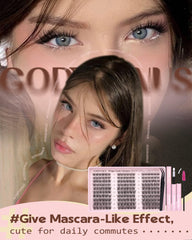Goddvenus lash bond and seal to secure clusters.