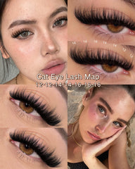 Goddvenus lash clusters 14mm for a soft, natural enhancement