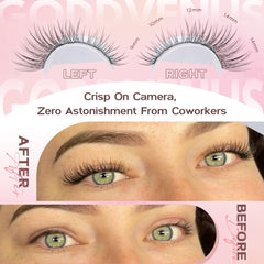 Goddvenus Lash Clusters C-Curve versatile kit for casual to formal looks.