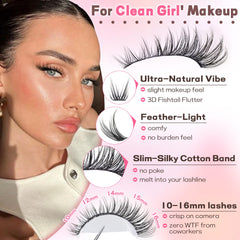 Goddvenus lash clusters close-up on textured band for seamless attachable look.