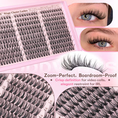 Goddvenus lightweight cotton-band lash clusters offer comfortable all-day wear.