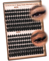 Goddvenus manga lash clusters application for a seamless salon-look at home.