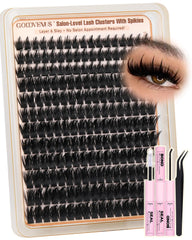 Goddvenus manga lash clusters with spikes for textured volume