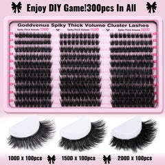 Goddvenus matte faux mink fiber lashes with soft, comfortable feel