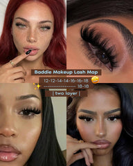 Goddvenus pre-grouped fluffy lash clusters ease DIY lash application.