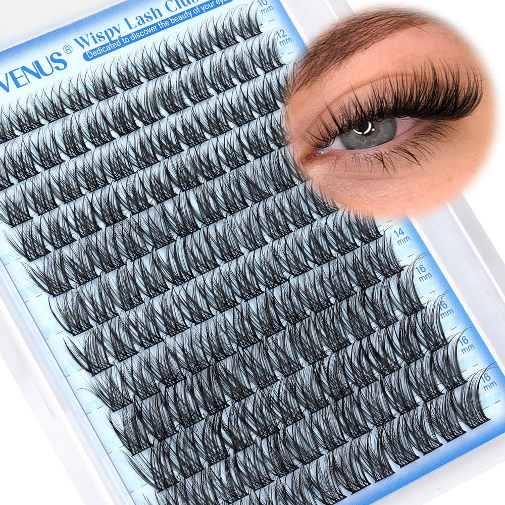 Goddvenus Wispy Lash Clusters for easy DIY extensions and natural flutter.
