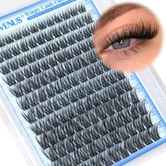 Goddvenus Wispy Lash Clusters for easy DIY extensions and natural flutter.