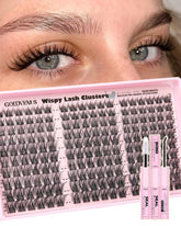Goddvenus Wispy Lash Clusters Kit packaging showcases elegant design for easy at-home use