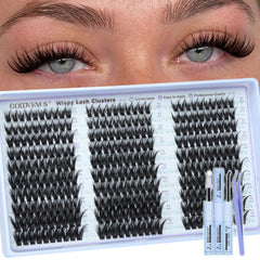 Goddvenus Wispy Lash Clusters Kit bottle for at-home wet look styling.