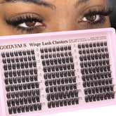 Goddvenus wispy manga lash clusters pack for easy at-home extensions.