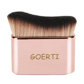 GOERTI body makeup brush with rose gold handle for precise, even application.