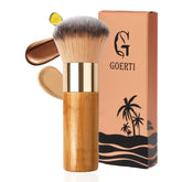 Goerti Kabuki: vista frontal de la brocha para un acabado suave.