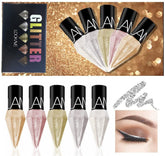 Go Ho Glitter Liquid Eyeliner Zirconia White for precise, sparkling definition.