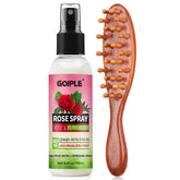 Goiple agua de rosas para locs en spray, hidrata y aporta brillo.