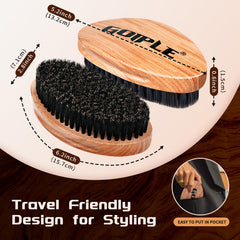 Goiple boar bristle close-up shows durable, shedding-resistant bristles