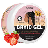 Goiple Braid Gel bottle displays extreme hold for neat braids.