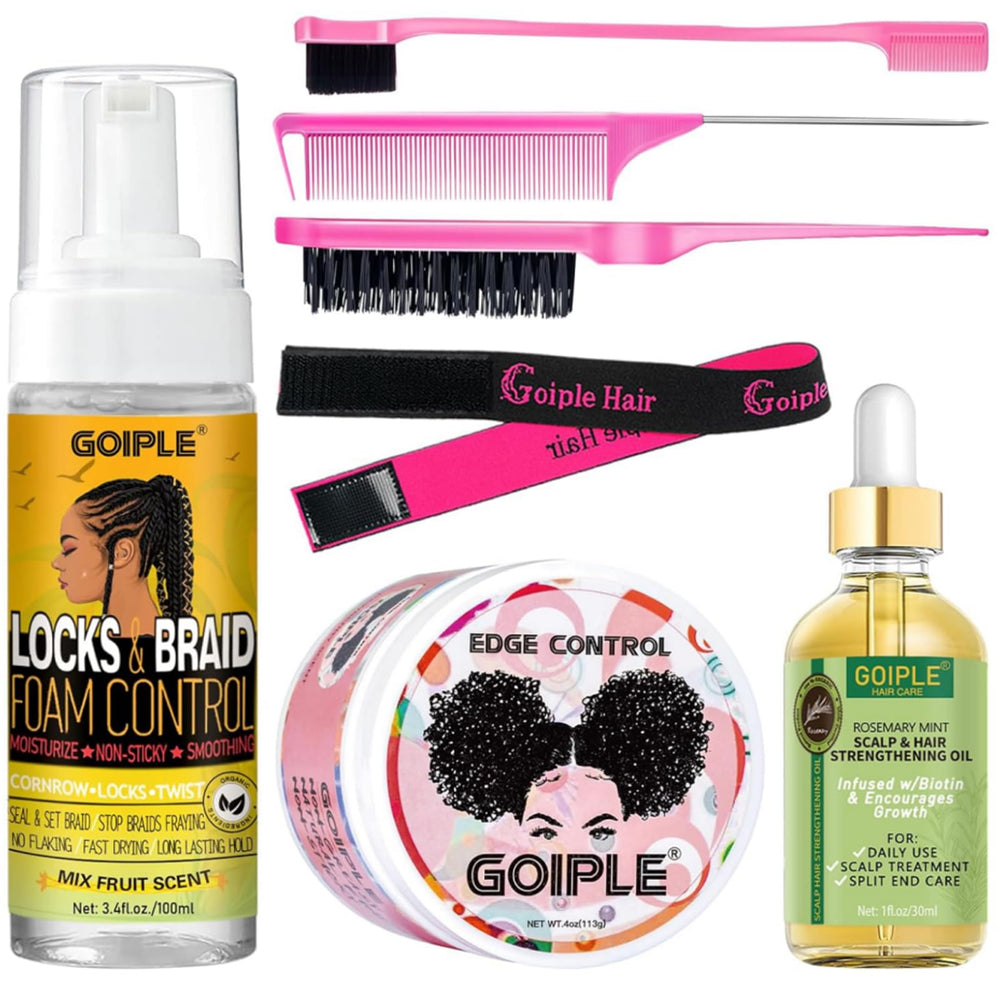 Goiple Edge Control Wax para peinar bordes con fijado sin grasa para pelo negro.