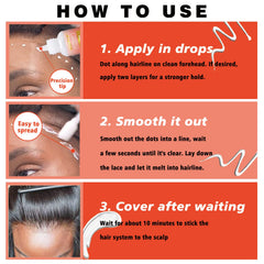Goiple edge control wax provides tidy edges for natural look.