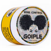 Goiple Edge Wax jar close-up showing shine and hold.