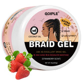 Goiple Gel para trenzas: fijación fuerte y borde suave para un acabado definido.